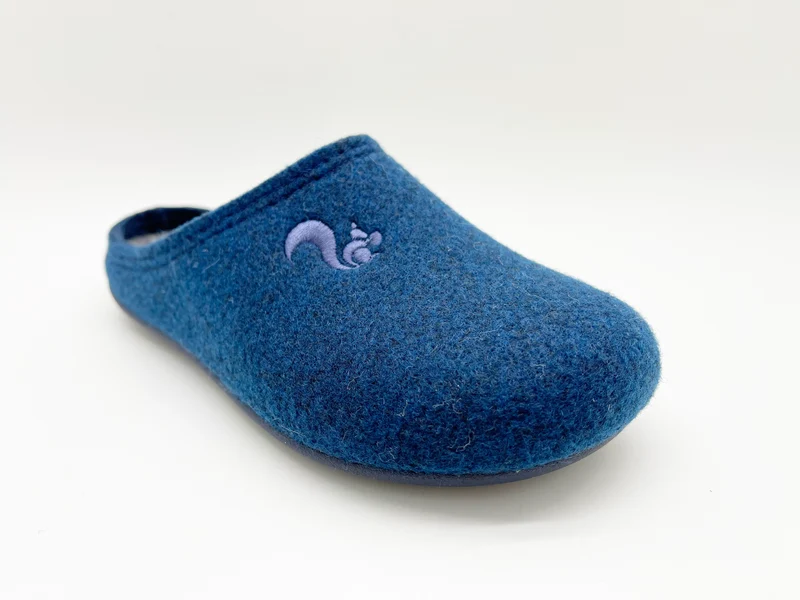 thies 1856 ® Recycled PET Slipper Kids vegan navy marino