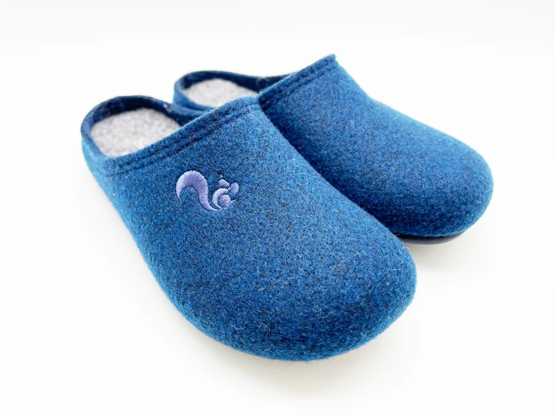 thies 1856 ® Recycled PET Slipper Kids vegan navy marino