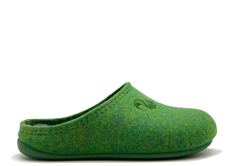 thies 1856 ® Recycled PET Slipper Kids vegan verde green