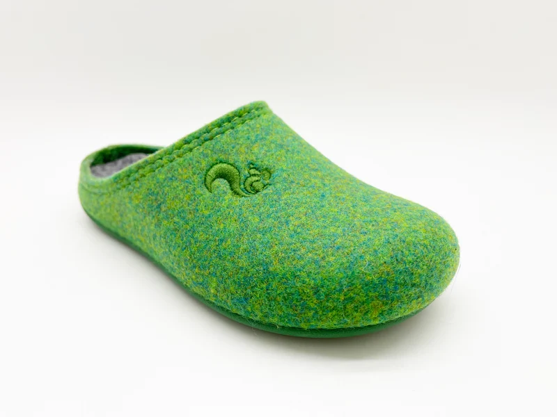thies 1856 ® Recycled PET Slipper Kids vegan verde green