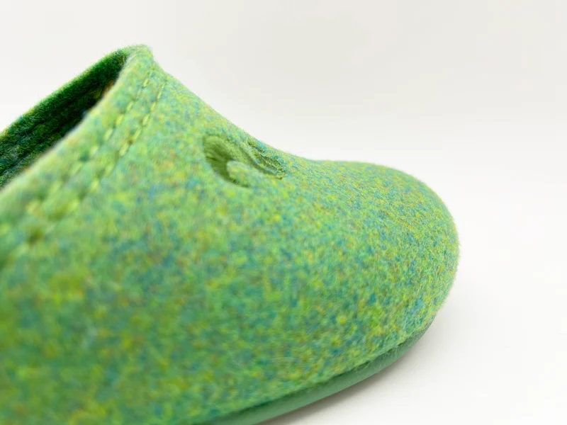 thies 1856 ® Recycled PET Slipper Kids vegan verde green