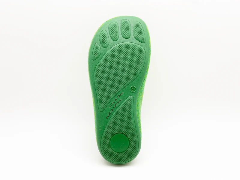 thies 1856 ® Recycled PET Slipper Kids vegan verde green