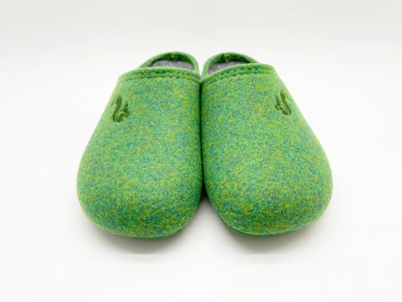 thies 1856 ® Recycled PET Slipper Kids vegan verde green