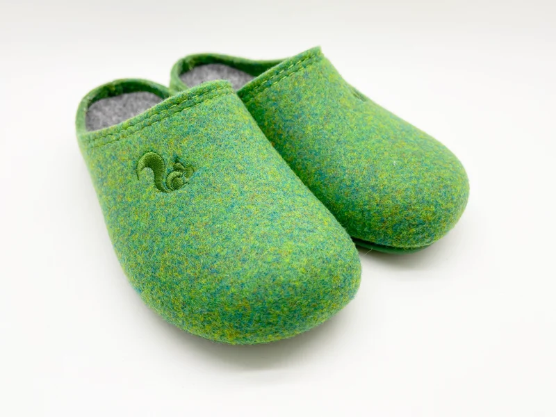 thies 1856 ® Recycled PET Slipper Kids vegan verde green