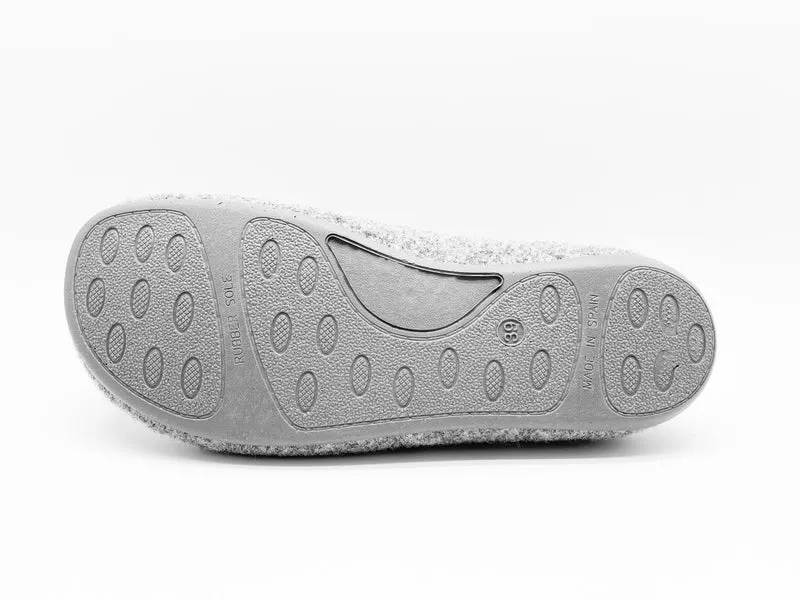 thies 1856 ® Recycled PET Slipper vegan light grey