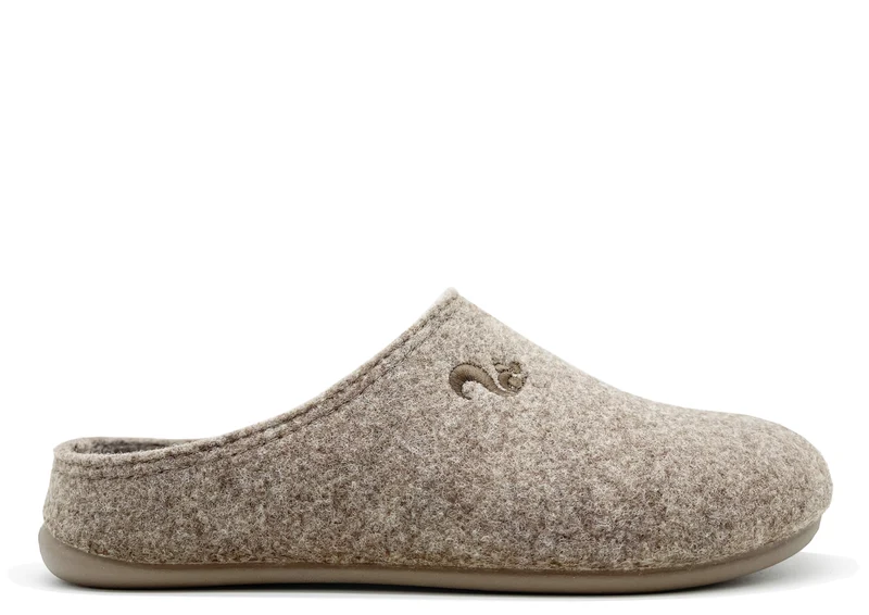 thies 1856 ® Recycled PET Slipper vegan beige marron