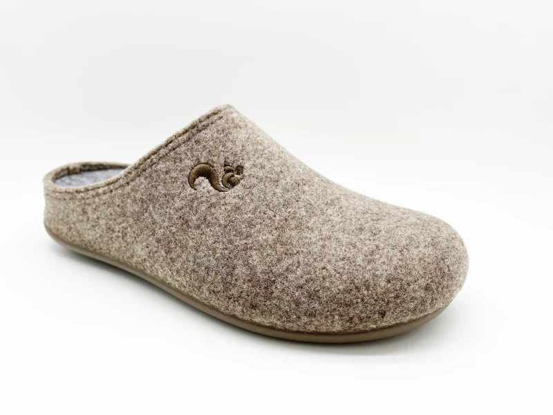 thies 1856 ® Recycled PET Slipper vegan beige marron