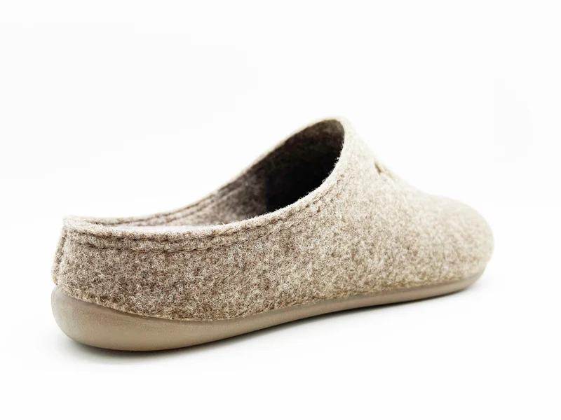 thies 1856 ® Recycled PET Slipper vegan beige marron