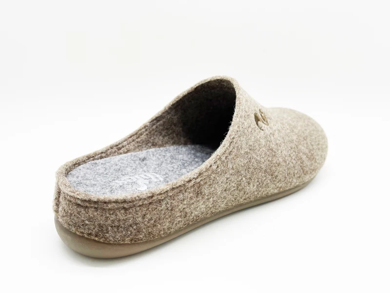 thies 1856 ® Recycled PET Slipper vegan beige marron