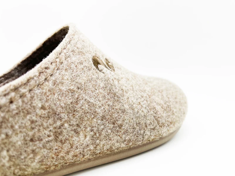 thies 1856 ® Recycled PET Slipper vegan beige marron