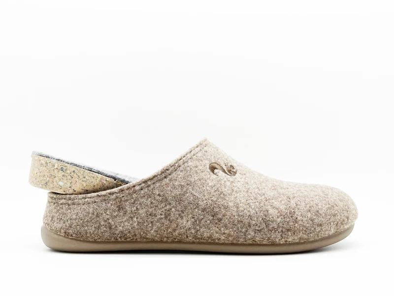 thies 1856 ® Recycled PET Slipper vegan beige marron