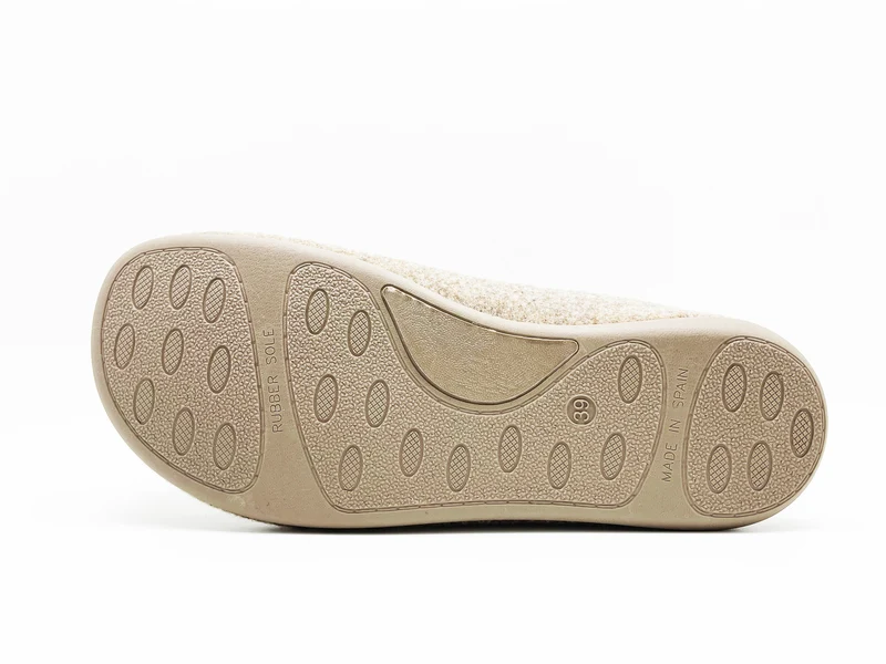 thies 1856 ® Recycled PET Slipper vegan beige marron