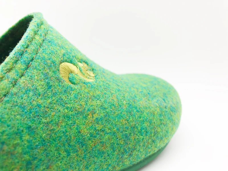 thies 1856 ® Recycled PET Slipper vegan verde green