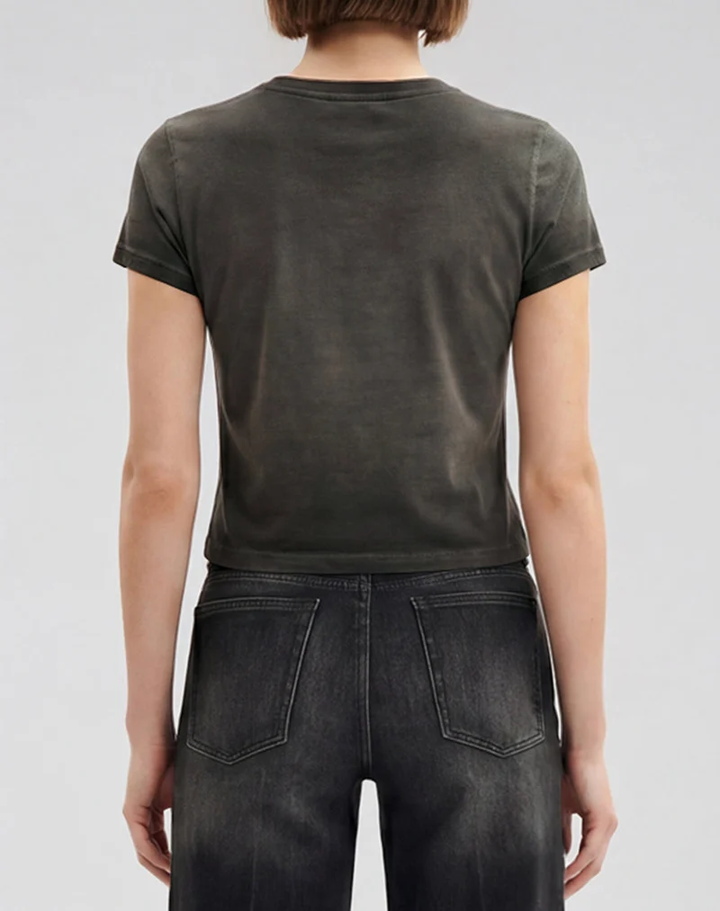 The Shrunken Faded Love T-Shirt - Washed Black