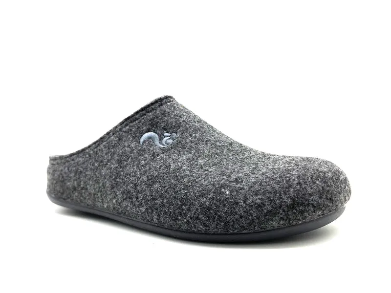 thies 1856 ® Recycled PET Slipper vegan dark grey