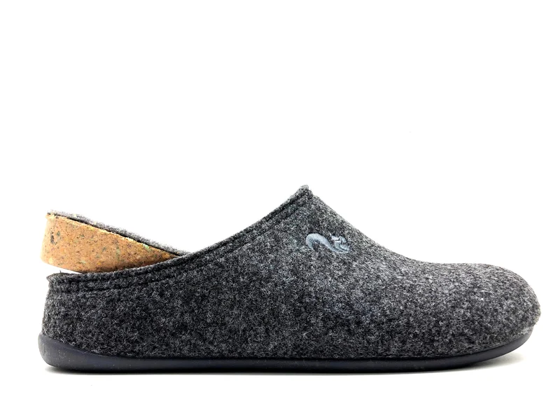 thies 1856 ® Recycled PET Slipper vegan dark grey