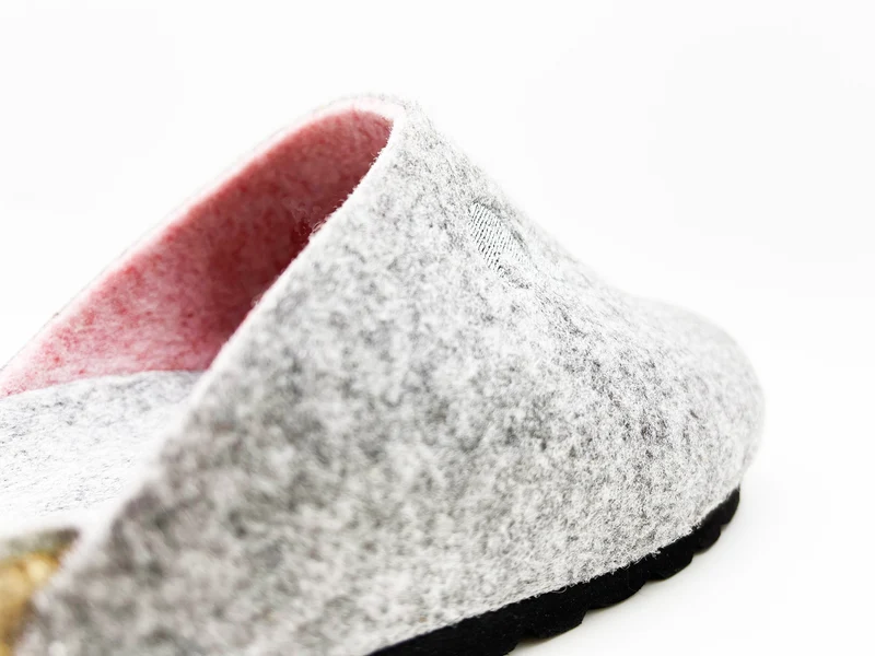 thies 1856 ® Recycled PET Bio Clog vegan light grey rose