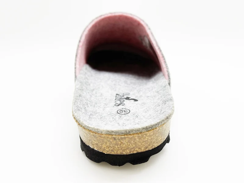 thies 1856 ® Recycled PET Bio Clog vegan light grey rose