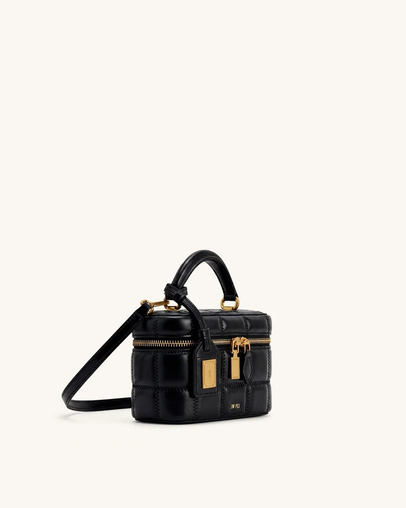 Cleo Boxförmige Henkeltasche - Schwarz