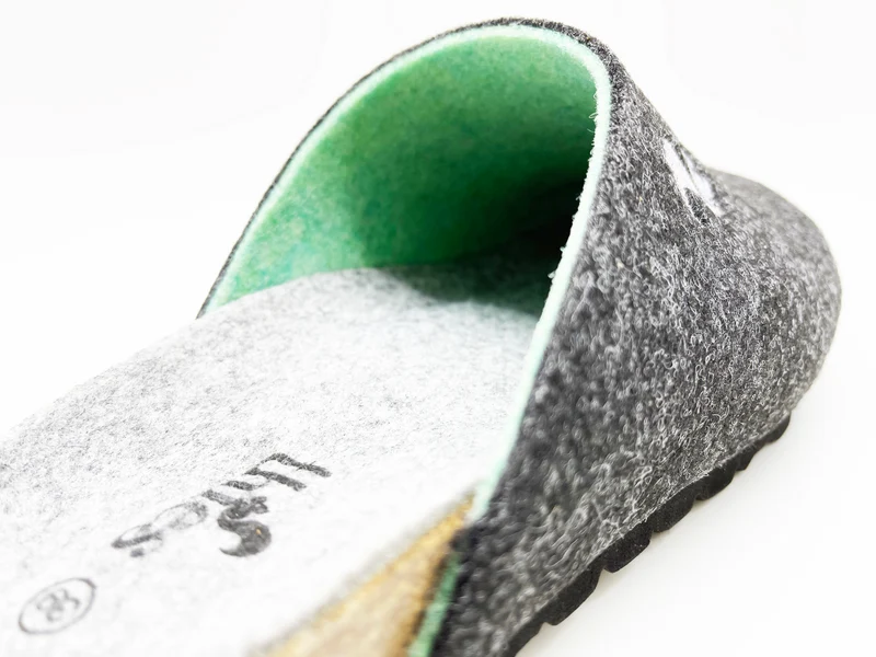 thies 1856 ® Recycled PET Bio Clog vegan anthracite mint