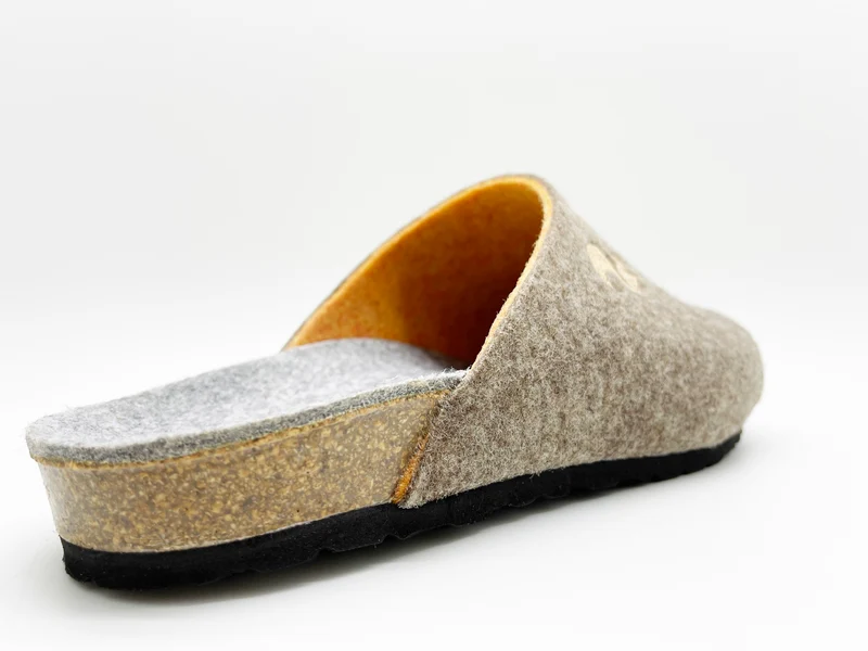 thies 1856 ® Recycled PET Bio Clog vegan beige marron orange