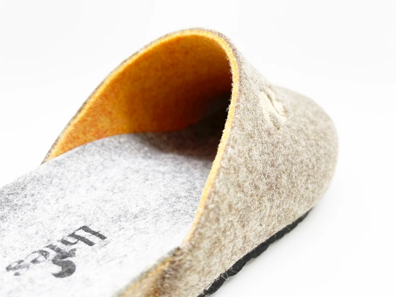 thies 1856 ® Recycled PET Bio Clog vegan beige marron orange