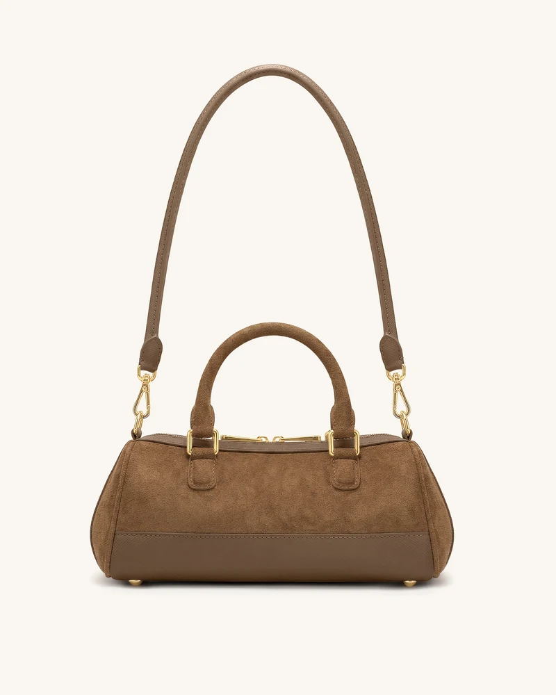 Josie Barrel-Schultertasche – Braun