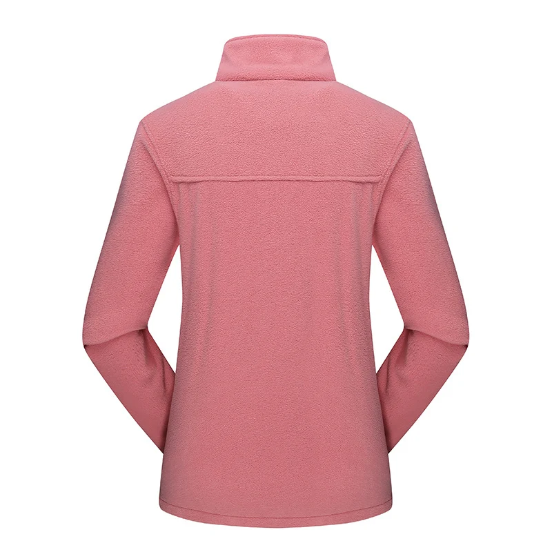 Damen Taillierte Fleecejacke mit Stehkragen und durchgehendem Reißverschluss Nord Taschen