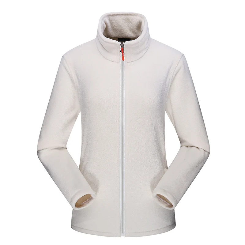 Damen Taillierte Fleecejacke mit Stehkragen und durchgehendem Reißverschluss Nord Taschen