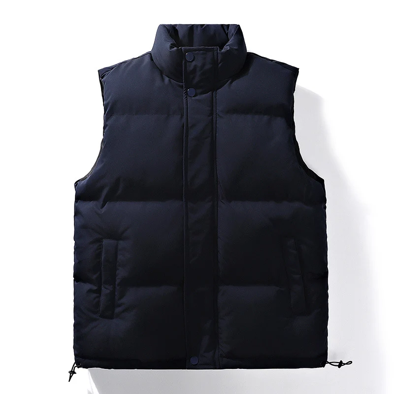 Damen Oversize Puffer‑Weste mit hohem Stehkragen, Frontblende und verstellbarem Kordelzugsaum Nord Taschen