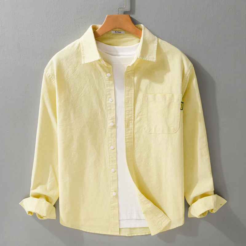 Damen Leichtes Baumwoll-Overshirt mit Kentkragen, aufgesetzter Brusttasche und Relaxed-Fit Nord Taschen