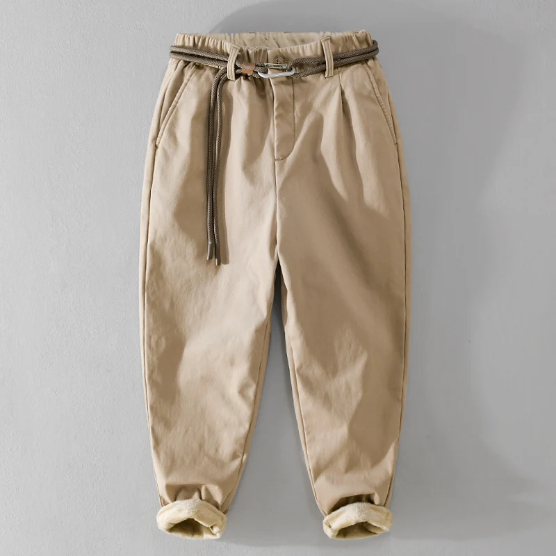 Damen Gefütterte Chinohose mit elastischem Bund und schmal zulaufenden Beinen Nord Taschen