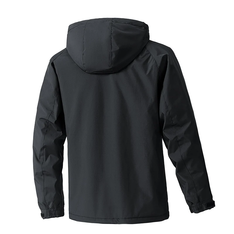 Herren Wasserdichter Outdoor-Parka mit Kapuze, atmungsaktiv und winddicht Nord Taschen