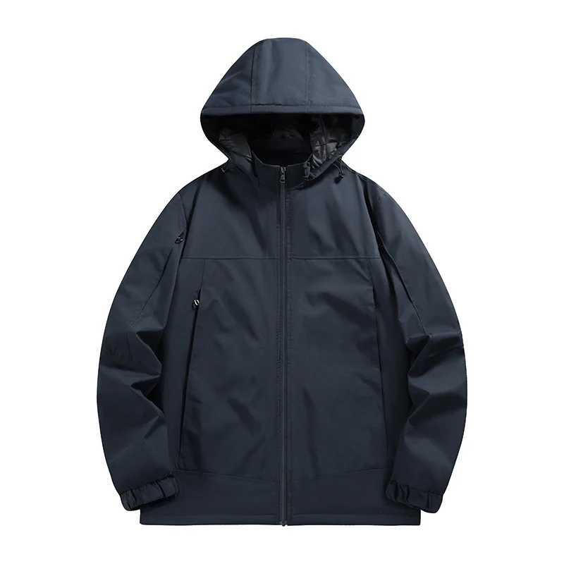 Herren Wasserabweisende Softshelljacke mit Kapuze, winddicht und atmungsaktiv Nord Taschen