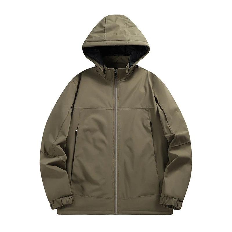 Herren Wasserabweisende Softshelljacke mit Kapuze, winddicht und atmungsaktiv Nord Taschen
