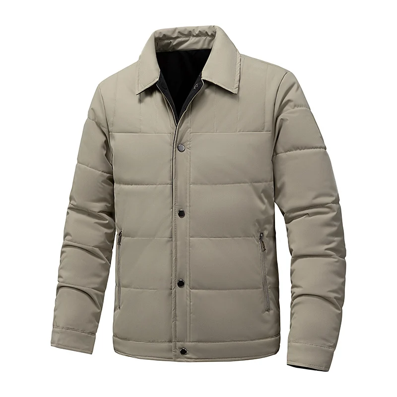 Herren Steppjacke mit Thermo-Isolierung und Hemdkragen Nord Taschen