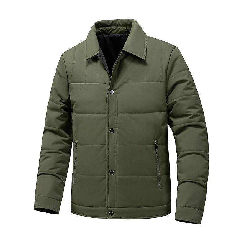 Herren Steppjacke mit Thermo-Isolierung und Hemdkragen Nord Taschen