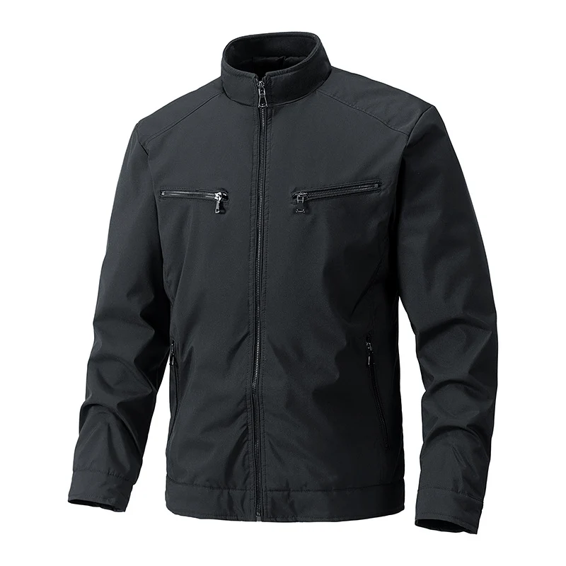 Herren Softshell-Outdoorjacke mit Stehkragen wasserabweisend und vier Reißverschlusstaschen Nord Taschen