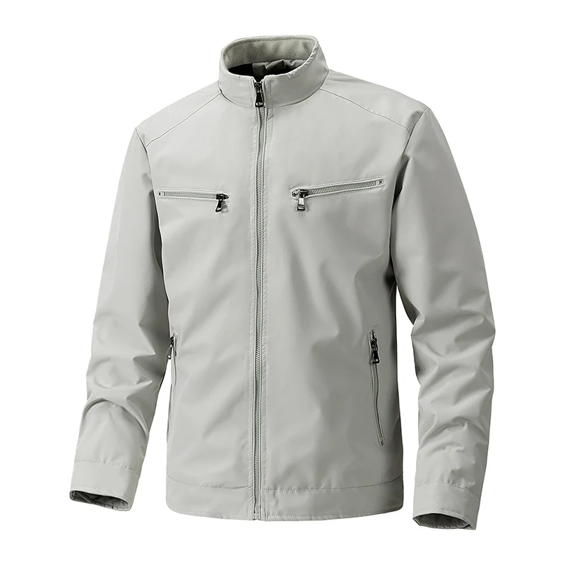 Herren Softshell-Outdoorjacke mit Stehkragen wasserabweisend und vier Reißverschlusstaschen Nord Taschen