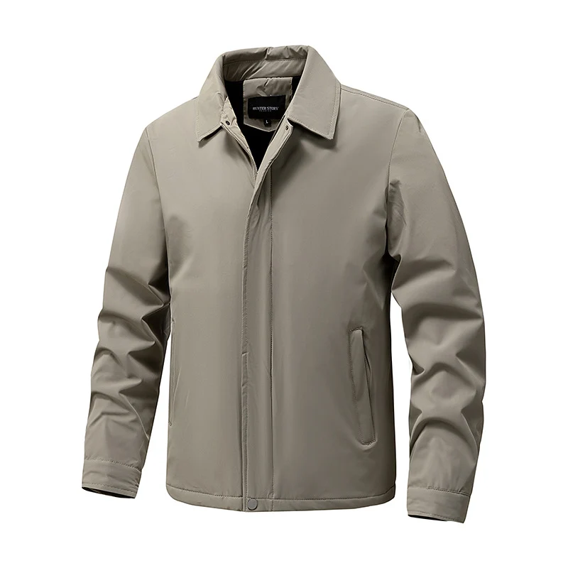 Herren Leichter wasserabweisender Stehkragen-Blouson mit Thermofutter Nord Taschen