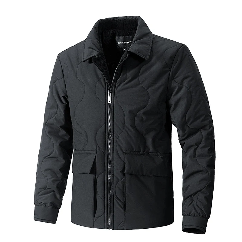Herren gesteppte Thermo-Fieldjacke mit Reißverschluss Nord Taschen