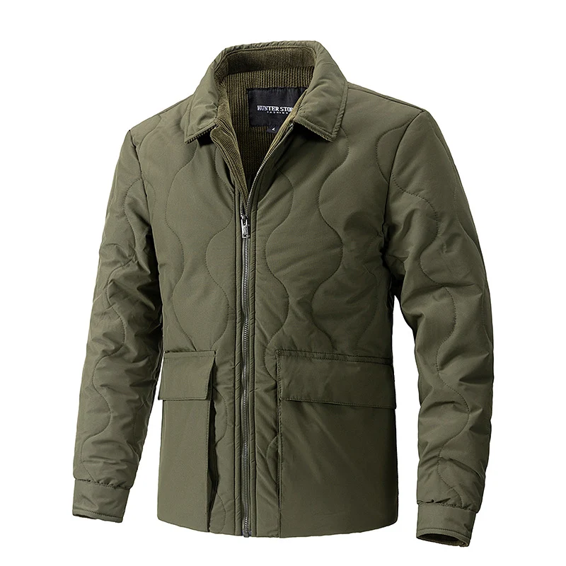 Herren gesteppte Thermo-Fieldjacke mit Reißverschluss Nord Taschen