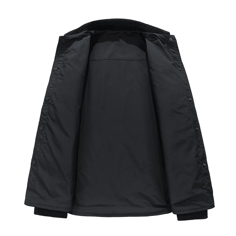 Herren Cordjacke mit Kentkragen, Brusttaschen und Druckknopfverschluss Nord Taschen