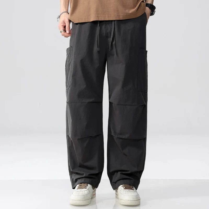 Herren Weite Cargohose im Utility‑Stil mit Kordelzug und aufgesetzten Beintaschen Nord Taschen