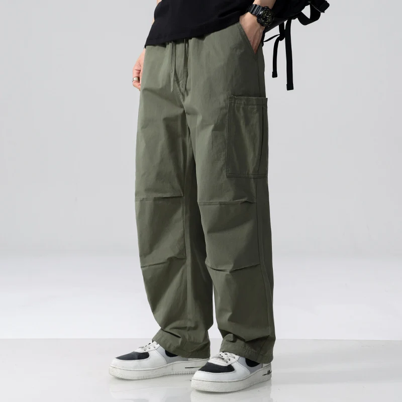 Herren Weite Cargohose im Utility‑Stil mit Kordelzug und aufgesetzten Beintaschen Nord Taschen