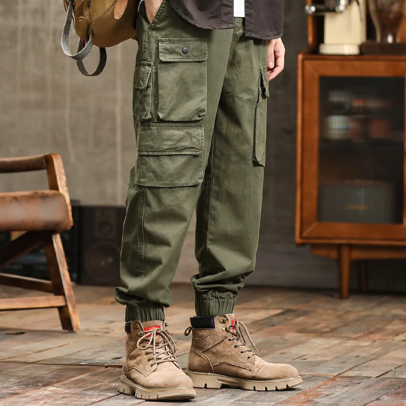 Herren Utility-Cargo-Jogger mit verstärkten Beintaschen und elastischem Knöchelbund Nord Taschen