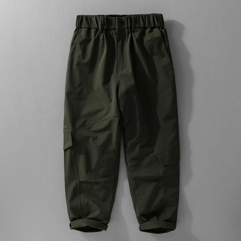Herren Utility-Cargo-Hose mit elastischem Bund, Knieabnähern und Klappentaschen Nord Taschen