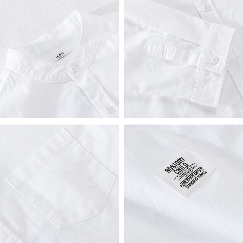 Herren Stehkragen-Overshirt aus Baumwollmix mit Brusttasche und entspannter Passform Nord Taschen