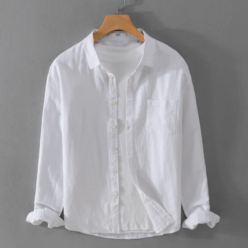 Herren Overshirt aus Baumwollmix mit Brusttasche und lockerem Schnitt Nord Taschen