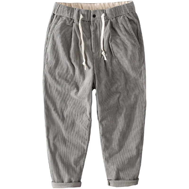 Herren Kordhose im Relaxed‑Tapered mit Kordelzugbund und Umschlag Nord Taschen